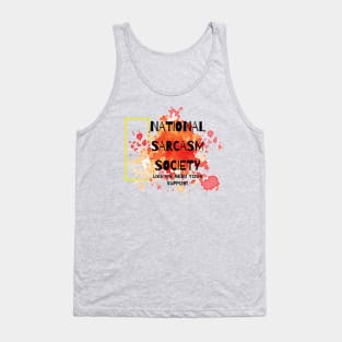 National Sarcasm Society Tank Top